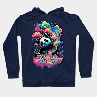 Happy Rainbow Panda Hoodie